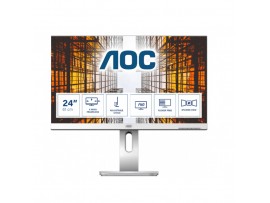 Monitor AOC 60,9 cm (24,0") X24P1 1920x1200 IPS 4ms VGA DVI HDMI DisplayPort Pivot zvočniki 1/4xUSB3.1  sRGB 99% - sive barve
