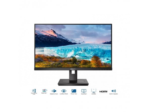 Monitor Philips 68,6 cm (27,0") 272S1AE 1920x1080 75Hz IPS 4ms VGA DVI HDMI DisplayPort Pivot Zvočniki  3H sRGB102% E-Line