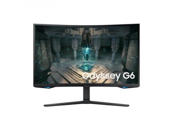 Monitor Samsung 81,3 cm (32,0") S32BG650EU 2560x1440 Curved Gaming Tizen 240Hz VA 1ms 2xHDMI DisplayPort 2xUSB3.2 Pivot Zvočniki  DCI-P3-95% FreeSync Premium PRO BT WiFi RJ45 HDR600 OdysseyG6 črna