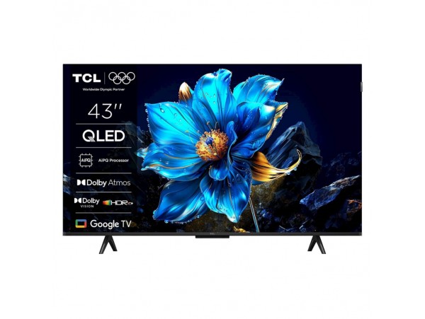TV sprejemnik TCL 43,0" 109,2 cm 43P71K 4K QLED Google TV 3xHDMI USB BT WiFi RJ45  Dolby Vision