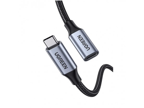 Kabel USB-C => USB-C podaljšek 3.1 Gen2 1,00m siv Ugreen (30205)