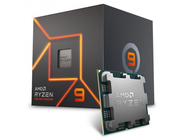 Procesor AMD AM5 Ryzen 9 7900 12C/24T 3.7Hz/5.4GHz BOX 65W grafika Radeon Wraith prism hladilnik RGB