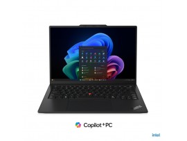 Prenosnik Lenovo 35,5 cm (14,0") ThinkPad X1 Carbon G14 2880x1800 OLED na dotik 500nit 120Hz Ultra 7-355/32GB/1TB/BL/AI Chip: 49 TOPs/Mg-Carbon/Intel Graphics/Win11Pro (21V70078SC)