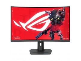 Monitor Asus 80 cm (31,5") XG32WCS 2560x1440 Curved Gaming 180Hz Fast-VA 1ms HDMI DisplayPort USB-C 7,5W USB-C-Out HAS  DCI-P3-90% FreeSync HDR10 ROG Strix