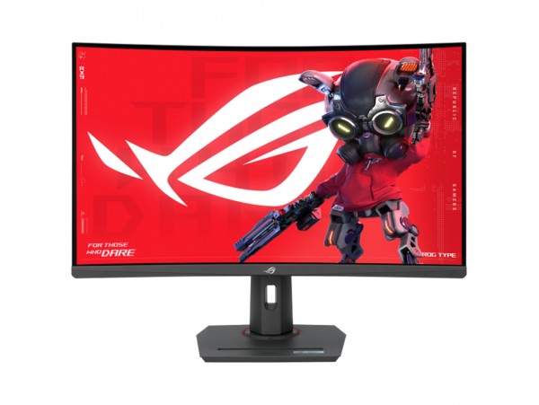 Monitor Asus 80 cm (31,5") XG32WCS 2560x1440 Curved Gaming 180Hz Fast-VA 1ms HDMI DisplayPort USB-C 7,5W USB-C-Out HAS  DCI-P3-90% FreeSync HDR10 ROG Strix