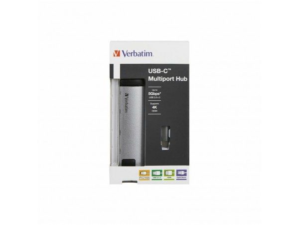 Priklopna postaja USB-C => 1x USB-C 2x USB 3.1 HDMI ETH Gbit Verbatim 49141