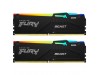 DDR5 16GB 5600MHz CL40 KIT (2x 8GB) Kingston RGB Fury Beast XMP3.0 1,25V Fury črna (KF556C40BBAK2-16)