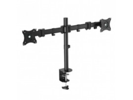 Nosilec za LCD monitor dvojni 13"-27" do 8kg - pritrditev na rob mize LogiLink (BP0022)
