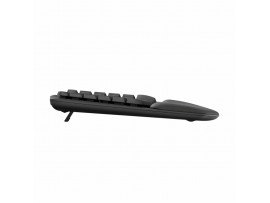 Tipkovnica Logitech brezžična ergonomska Wave Keys Bolt USB reciever črna SLO gravura (920-012304)