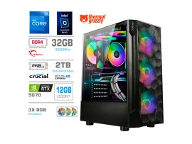 Računalnik MEGA TWR S7 i7-12700K/RTX5070/32GB/2TB-4.0/750W/Brez OS RGB
