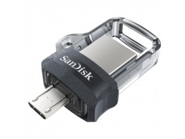 Spominski ključek 64GB USB-micro/A Sandisk Ultra Dual 130MB/s kovinski-plastičen micro siv On-The-Go (SDDD3-064G-G46)