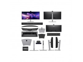 Monitor Dell 86,4 cm (34,0") P3426WEV 3440x1440 Curved konferenca 100Hz IPS 5ms HDMI DisplayPort USB-C 90W 3xUSB3.2 USB-C-Out HAS Kamera  3H sRGB99% RJ45 PRO
