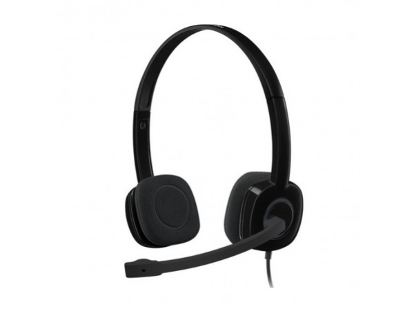 Slušalke Logitech 3.5 H151 stereo z mikrofonom - črne (981-000589)