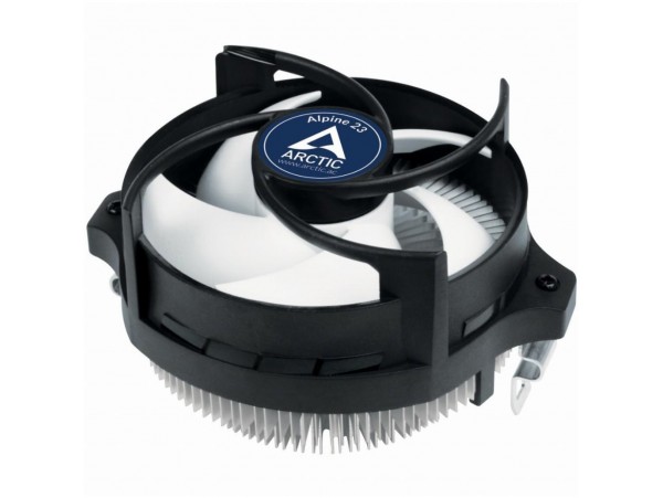Zračni hladilnik Arctic Alpine 23 (AM4/AM5) - 65mm črno-bela (ACALP00035A)