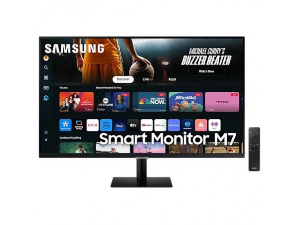 Monitor Samsung 80 cm (31,5") S32DM702UU 3840x2160 Smart TV Tizen VA 4ms 2x HDMI USB-C 65W 2xUSB2.0 Zvočniki 2x5W  NTSC72% 2xUSB2.0 BT WiFi HDR10 Smart M7 črna