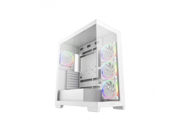Ohišje Deepcool CG580 4F WH V2 MidiATX - bel RGB
