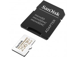 Spominska kartica microSDXC 256GB Sandisk Max Endurance 100MB/s/40MB/s U3 V30 UHS-I +adapter (SDSQQVR-256G-GN6IA)