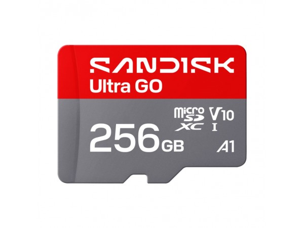 Spominska kartica microSDXC 256GB Sandisk Ultra GO 190MB/s/U1 UHS-I A1 (SDSQUGN-256G-GN6MN)