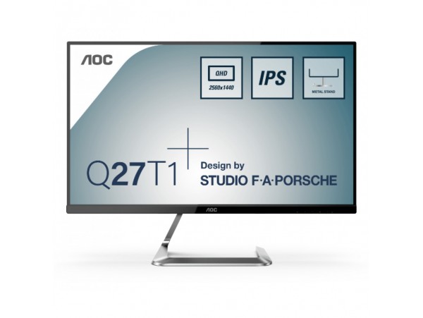 Monitor AOC 68,6 cm (27,0") Q27T1 2560x1440 75Hz IPS 5ms 2xHDMI DisplayPort  sRGB 107%