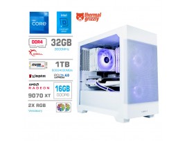 Računalnik MEGA MT S7X i7-12700K/RX9070 XT/32GB/1TB-4.0/750W/Brez OS/bela RGB + Estetski napajalni kabli [Vijolična / Bela]
