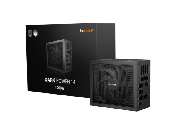 Napajalnik - 1000W be quiet! Titan Dark Power 14 80Plus Titanium 95,5% ATX 3.1 (Gen5) Modular 135mm črna (BP020EU)