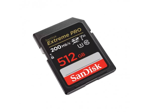 Spominska kartica SDXC 512GB Sandisk Extreme Pro 200MB/s/140MB/s U3 V30 UHS-I (SDSDXXD-512G-GN4IN)