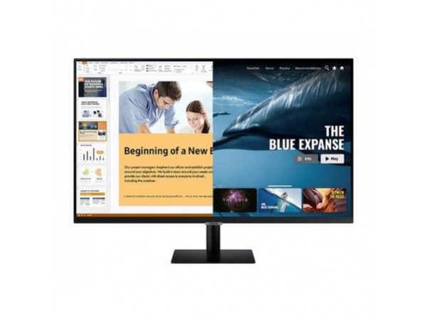Monitor Samsung 68,6 cm (27,0") S27AM504NR 1920x1080 Smart TV Tizen VA 8ms 2xHDMI 2xUSB Zvočniki  BT WiFi HDR10 Smart M5 Daljinsko upravljanje