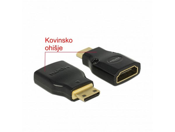 Adapter HDMI (ž) => mini HDMI (m) adapter Delock (65665)