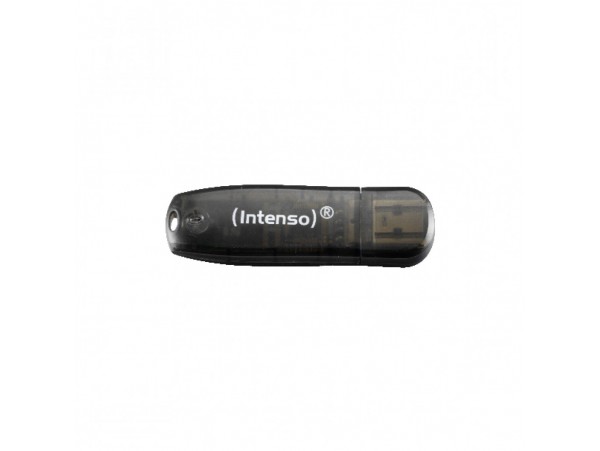 Spominski ključek 16GB USB 2.0 Intenso Rainbow Line 28MB/s 6,5MB/s - plastičen/s pokrovčkom/črn (3502470)