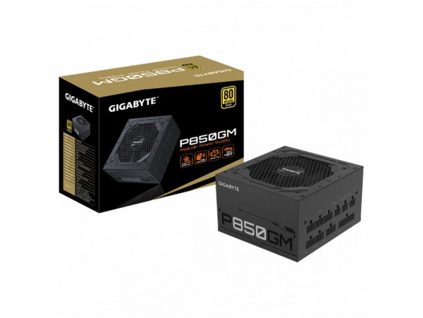 Napajalnik - 850W GigaByte 80Plus Gold 90% ATX12V 2.31 Modular 120mm črna (GP-P850GM)