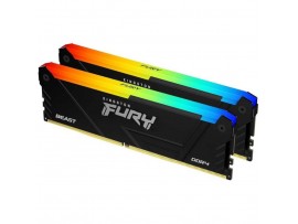 DDR4 16GB 3600MHz CL17 KIT (2x 8GB) Kingston RGB Fury Beast 1,35V Fury črna (KF436C17BB2AK2/16)