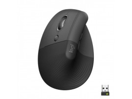 Miš brezžična + Bluetooth Logitech Lift Vertical za levičarje 4000DPI ergonomična grafitna (910-006474)