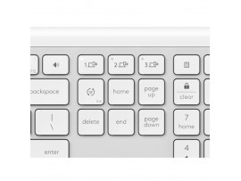 Tipkovnica brezžična + Bluetooth Logitech Signature Slim K950 US international | SLO gravura bela (920-012466)
