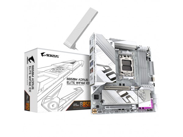 Osnovna plošča AM5 GigaByte B850M Aorus Elite WiFi6E ICE microATX 1xHDMI 1xDisplayPort