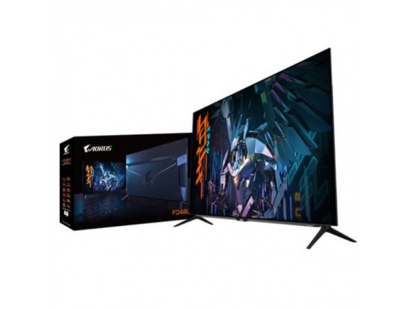 Monitor GigaByte 120,6 cm (47,5") FO48U 3840x2160 Gaming 120Hz OLED 1ms 2xHDMI DisplayPort USB-C 2xUSB3.0 Zvočniki  sRGB130% FreeSync Premium HDR10