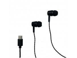 Slušalke žične ušesne Media-Tech MAGICSOUND USB-C črne (MT3600K)