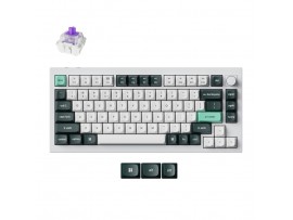 Mehanska Tipkovnica brezžična Keychron Q1 HE nebula mag stikala UK | bela RGB (Q1H-P1-UK)