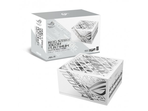 Napajalnik - 1000W Asus ROG STRIX 80Plus Platinum 92% ATX 3.1 (Gen5) Modular 120mm bela (90YE00W4-B0NA00)
