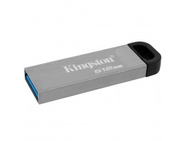 Spominski ključek 512GB USB3.2 Kingston Kyson DT 200MB/s 60MB/s kovinski brez pokrovčka srebrno-črn (DTKN/512GB)