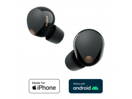 Slušalke brezžične Sony ušesne BT WF1000XM5 črne (WF1000XM5B.CE7)