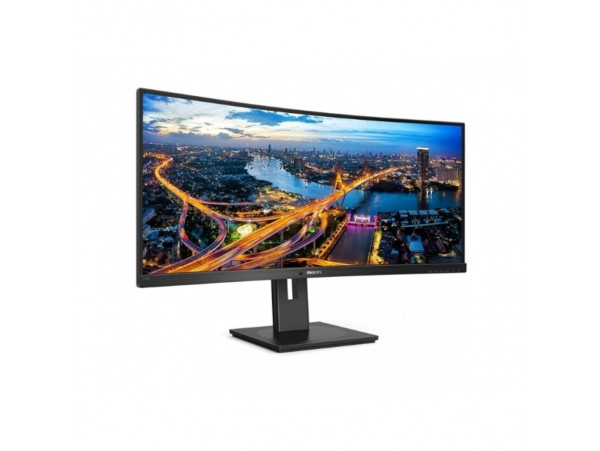 Monitor Philips 86,4 cm (34,0") 345B1C 3440x1440 Curved 100Hz VA 5ms HDMI DisplayPort 4xUSB3.2 HAS Zvočniki 2x5W  sRGB119% AdaptiveSync