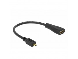 Adapter HDMI (ž) => microHDMI (m) 23cm Delock (65391)
