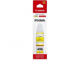 Canon GI-490 YELLOW črnilo v steklenički za G1400, G2400. G3400 70ML 7.000 STRANI (0666C001AA)