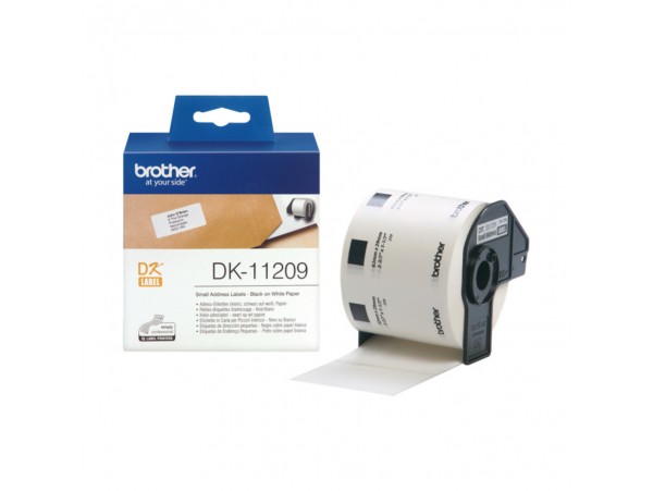 Nalepke za tiskalnik Brother DK11209 Small Address Label 29mm x 62mm x 800