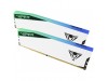 DDR5 32GB 6200MHz CL42 KIT (2x16GB) Patriot RGB Viper Elite 5 1,35V PC bela (PVER532G62C42KW)