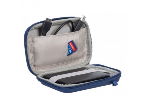 Torbica za prenosni disk 2,5" RivaCase torbica za disk ali GPS modra 9101