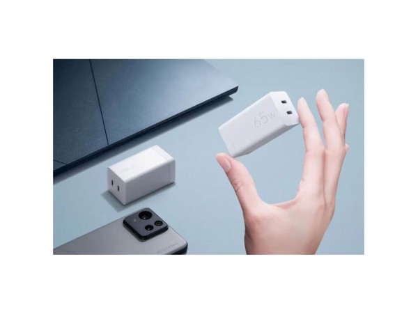 Hišni polnilec 100-240V => Asus 65W 2xUSB-C za mobilne telefone s priloženim kablom USB-C bel(AC65-05)