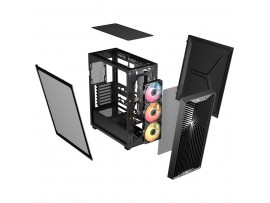Ohišje Corsair 3200D RS MidiATX - črna ARGB