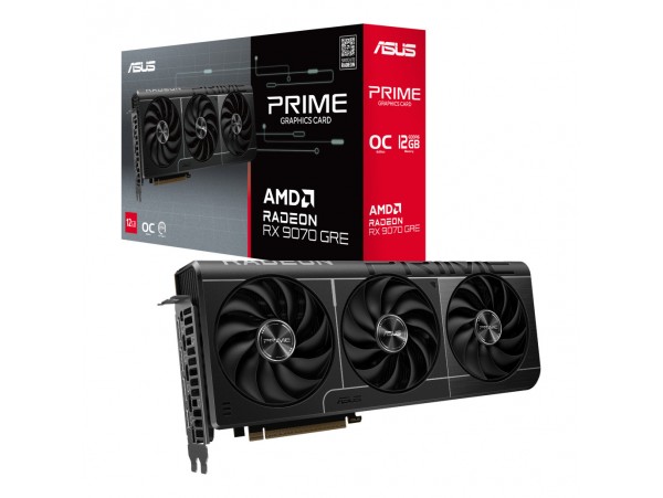 Grafična kartica AMD RX 9070 GRE Asus Prime - 12GB GDDR6  | 3xDisplayport 2.1 1xHDMI 2.1 (90YV0PP0-M0NA00)
