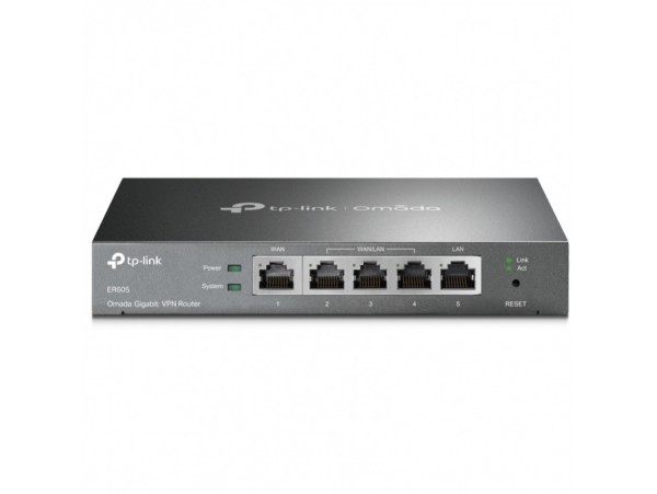Usmerjevalnik TP-Link Omada Safestream 1000Mbit/s 3xLAN+WAN 4xLAN (TL-R605)